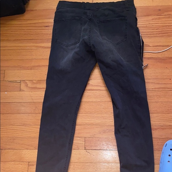 COPY - Dark Grey Black Jeans - Picture 2 of 3